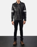 Drayden Black Leather Jacket