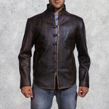 Drakeshire Brown Leather Jacket