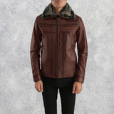 Evan-Hart-Fur-Brown-Sheepskin-Leather-Jacket