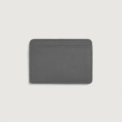 Ezra Grey Leather Card Holder