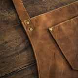 Full Grain Cow Leather Neck Strap Apron