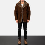 Broadmoor Men's Brown Leather Bomber Jacket