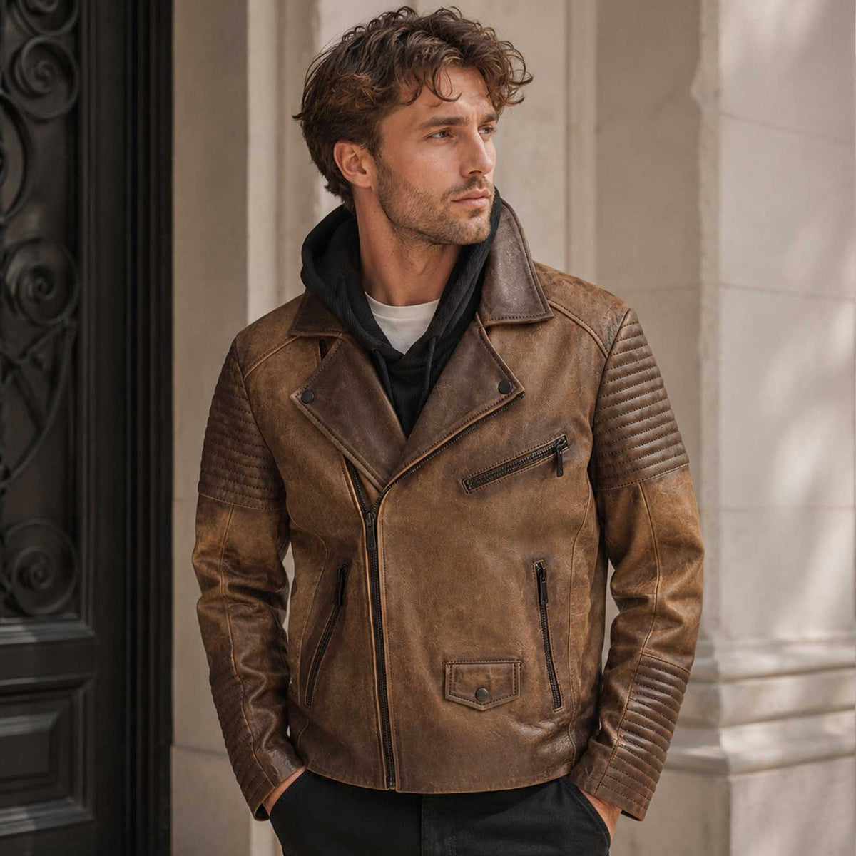 Genuine Brown Leather Motorcycle Jacket Vintage Biker Jacket Mens Leather Outerwear Premium Leather Fashion
Brown Genuine Leather Biker Jacket Mens Motorcycle Jacket Vintage Moto Outerwear Luxury Leather Clothing
Premium Brown Leather Jacket Genuine Leather Motorcycle Biker Jacket Mens Vintage Moto Fashion Outerwear
Mens Brown Leather Motorcycle Jacket Genuine Leather Biker Outerwear Vintage Moto Jacket Premium Fashion
Vintage Brown Genuine Leather Biker Jacket Motorcycle Outerwear Mens Leather Jacket Premi