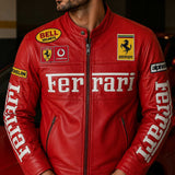 Motorsport enthusiasts
Motorcycle lovers
Racing fans
Automotive enthusiasts
Streetwear outfits
Casual everyday wear
Racing-inspired fashion
Men and women
Gift for leather jacket lovers