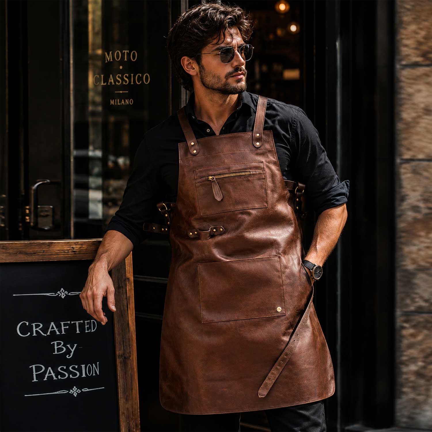 Brown Cross Back Leather Apron Genuine Full Grain Cow Leather
Premium Brown Full Grain Cow Leather Workshop Apron
Handmade Brown Leather Apron for Woodworking and Carpentry
Genuine Cow Leather Cross Back Apron for BBQ and Grilling
Heavy Duty Brown Leather Apron for Professional Chefs
Brown Leather Apron with Cross Back Adjustable Straps
Full Grain Brown Cowhide Leather Apron with Brass Hardware
Brown Leather Workshop Apron with Zipper Chest Pocket
Handmade Brown Leather Apron for Pottery and Ceramics
Profes