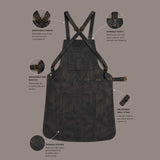 Cross Back Leather Apron | Leather Apron | Full Grain Leather Apron | Genuine Leather Apron | Black Leather Apron | Handmade Leather Apron | Work Apron | Workshop Apron | Craftsman Apron | Woodworking Apron | BBQ Leather Apron | Grilling Apron | Blacksmith Apron | Chef Leather Apron | Barista Leather Apron | Pottery Apron | Ceramics Apron | Gardening Apron | Adjustable Leather Apron | Heavy Duty Leather Apron | Professional Leather Apron | Leather Shop Apron | Leather Welding Apron | Leather Cooking Apron |