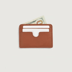 Hudson Brown Leather Card Holder