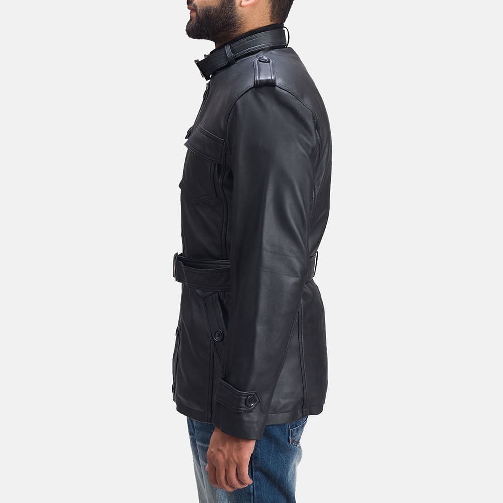 Strider Black Men's Leather Jacket