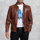 Inferno Brown Leather Jacket