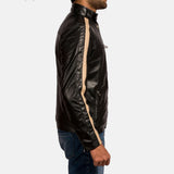 Maverick Black Men's Leather Biker Jacket