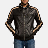 Maverick Black Men's Leather Biker Jacket