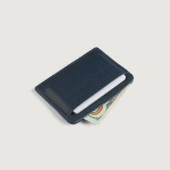 Kai Blue Leather Card Holder