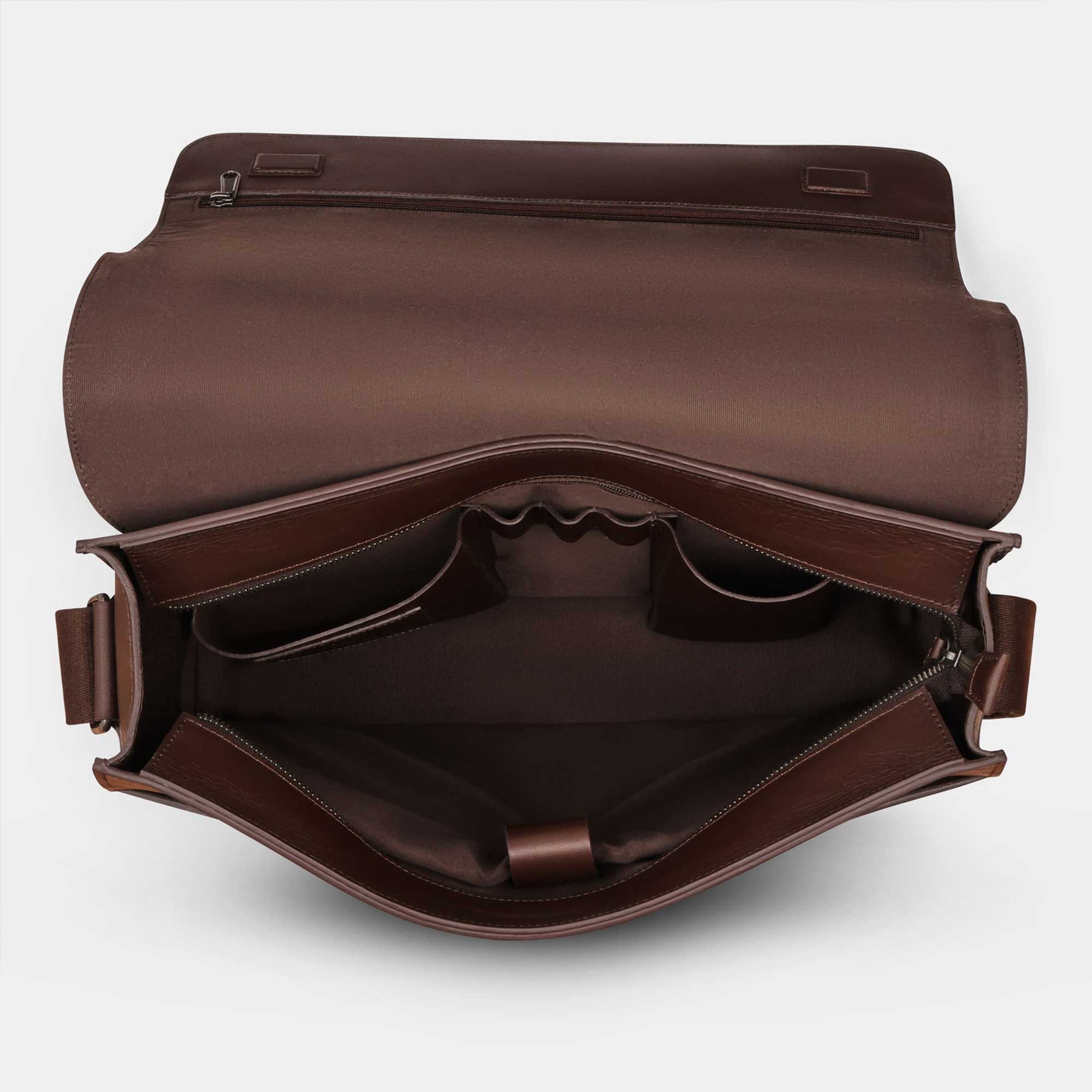 leather satchel