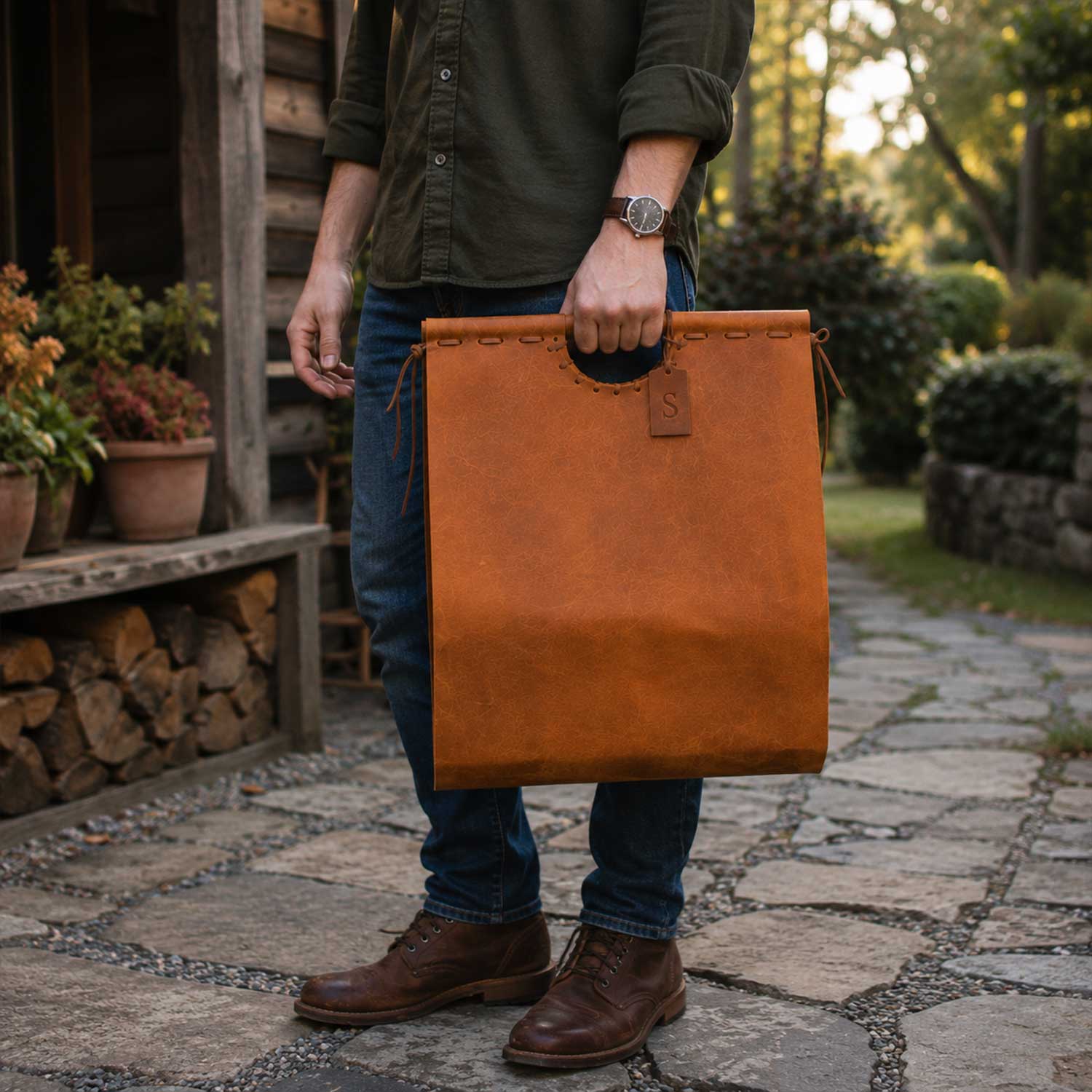 Leather Log Carrier with Wooden Handles
Handmade Leather Firewood Carrier
Leather Firewood Log Carrier
Rustic Leather Log Tote
Leather Wood Carrier for Fireplace
Hand Stitched Leather Log Carrier
Cowhide Leather Firewood Tote
Leather Fireplace Log Holder
Premium Leather Log Carrier
Leather Firewood Tote with Wood Handles