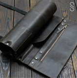 SaltCo ForgeRoll – Premium Full-Grain Leather Knife & Tool Roll for Chefs & Craftsmen