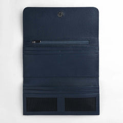 Maverick Blue Leather Continental Wallet