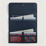 Maverick Blue Leather Continental Wallet