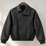 mens leather jacket

sheepskin jacket

black biker jacket

boxy fit jacket

funnel neck jacket

genuine leather

mens moto jacket

leather bomber

mens streetwear

black leather coat

leather outerwear

mens fall jacket

high collar jacket