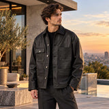 Men’s Black Sheepskin Leather Chore Jacket
Black Genuine Leather Chore Jacket for Men
Men’s Black Leather Four Pocket Chore Jacket
Black Sheepskin Leather Workwear Jacket
Men’s Genuine Leather Workwear Chore Jacket