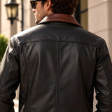 mens leather jacket

brown leather coat

sheepskin jacket

genuine leather

mens brown jacket

classic leather

leather outerwear

mens casual jacket

vintage style coat

leather zip jacket

shirt collar coat

mens fall jacket

leather gift for him