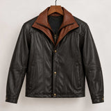 mens leather jacket

brown leather coat

sheepskin jacket

genuine leather

mens brown jacket

classic leather

leather outerwear

mens casual jacket

vintage style coat

leather zip jacket

shirt collar coat

mens fall jacket

leather gift for him