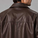 mens leather
leather blouson
sheepskin jacket
brown leather
boxy jacket
mens blouson
relaxed jacket
brown jacket
minimalist jacket
leather jacket
mens outerwear
streetwear jacket
genuine leather