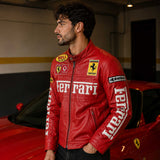 Motorsport enthusiasts
Motorcycle lovers
Racing fans
Automotive enthusiasts
Streetwear outfits
Casual everyday wear
Racing-inspired fashion
Men and women
Gift for leather jacket lovers