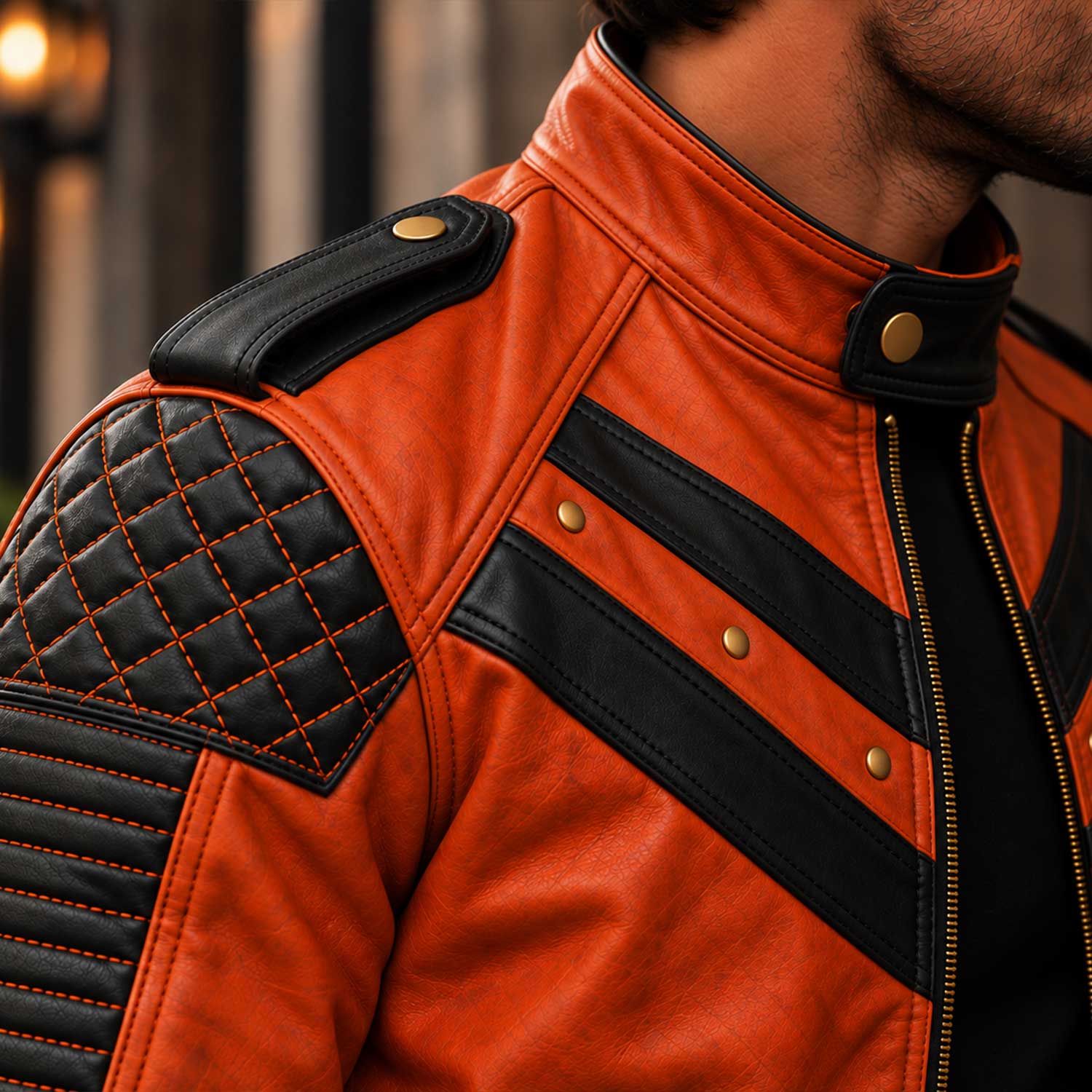 SaltCo Mens Vintage Orange Leather Biker Jacket

SaltCo Orange Black Leather Motorcycle Jacket for Men

SaltCo Mens Distressed Orange Leather Biker Jacket

SaltCo Vintage Orange Leather Moto Jacket with Black Details

SaltCo Mens Orange Leather Cafe Racer Biker Jacket