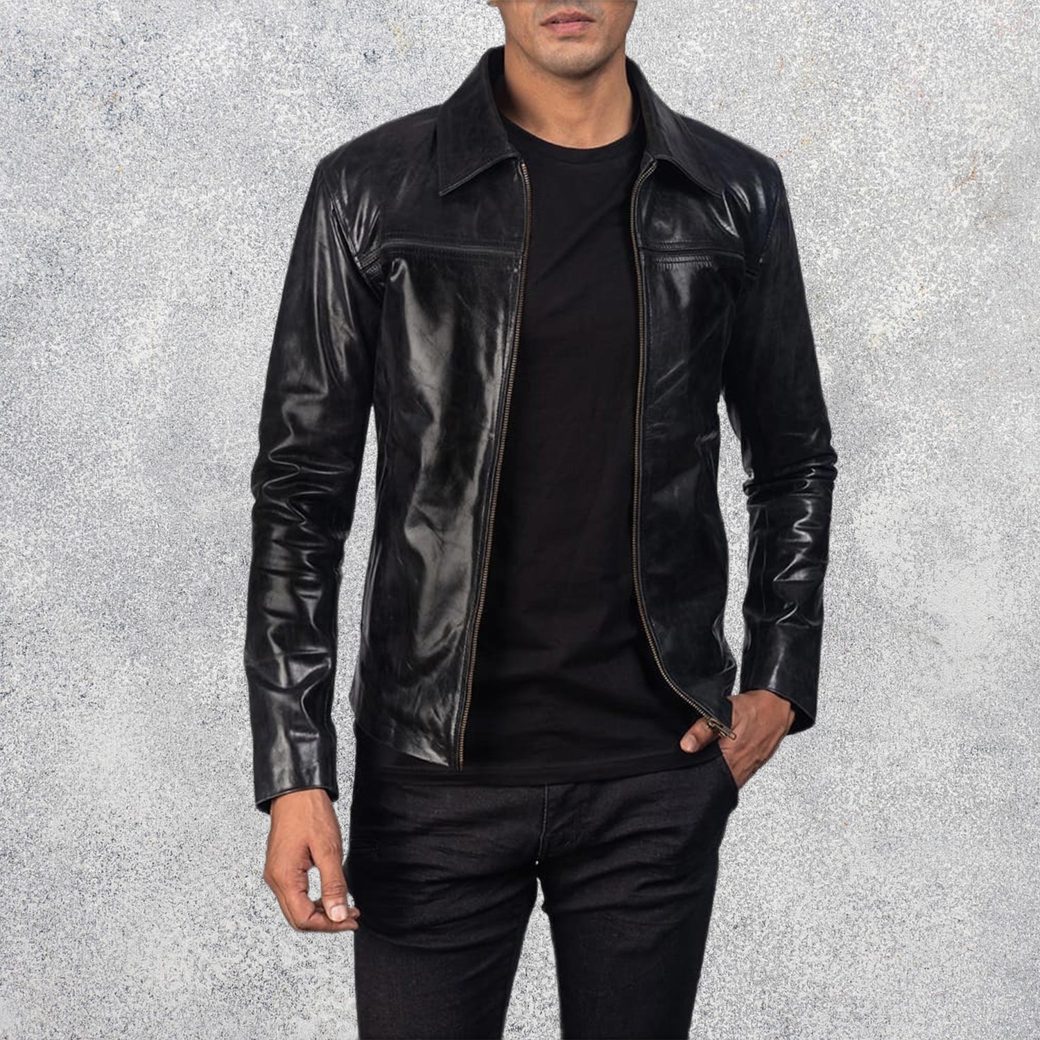 Mystical Black Leather Jacket