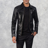 Mystical Black Leather Jacket