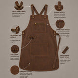 Brown Cross Back Leather Apron Genuine Full Grain Cow Leather
Premium Brown Full Grain Cow Leather Workshop Apron
Handmade Brown Leather Apron for Woodworking and Carpentry
Genuine Cow Leather Cross Back Apron for BBQ and Grilling
Heavy Duty Brown Leather Apron for Professional Chefs
Brown Leather Apron with Cross Back Adjustable Straps
Full Grain Brown Cowhide Leather Apron with Brass Hardware
Brown Leather Workshop Apron with Zipper Chest Pocket
Handmade Brown Leather Apron for Pottery and Ceramics
Profes