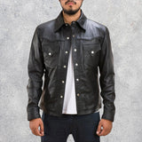 Ranchson Black Leather Shirt