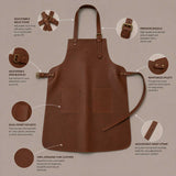 Professional Leather Workshop Apron for Blacksmith and Carpenter