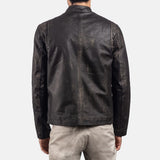 Trailblazer Rustic Brown Men's Leather Biker Jacket