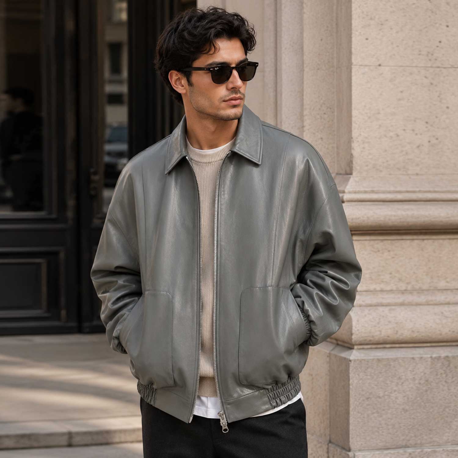 Sage Green Genuine Leather Oversized Bomber Jacket for Men
Oversized Sage Green Leather Bomber Jacket Premium Genuine Leather
Men’s Sage Green Leather Jacket Relaxed Fit Bomber Style
Genuine Sheepskin Leather Bomber Jacket in Sage Green
Sage Green Oversized Leather Jacket Luxury Streetwear Style
Premium Sage Green Genuine Leather Bomber Jacket for Men
Relaxed Fit Leather Bomber Jacket Sage Green Street Style
Men’s Oversized Sheepskin Leather Jacket Modern Bomber Design