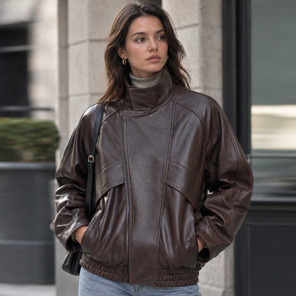 SaltCo Womens Oversized Brown Leather Bomber Jacket
SaltCo Vespera Brown Leather Bomber Jacket
SaltCo Womens High Neck Leather Bomber Jacket
SaltCo Brown Leather Funnel Neck Jacket
SaltCo Womens Genuine Brown Leather Jacket