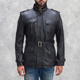 Strider Black Men's Leather Jacket