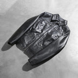 Talia Black Leather Jacket for Women