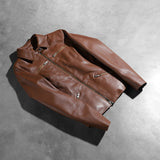 Talia Brown Leather Jacket for Women