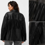 Women's Black Full Grain Leather Fringe Jacket
Luxury Women's Leather Fringe Jacket
Handmade Black Leather Fringe Jacket
Premium Full Grain Leather Fringe Jacket
Women's Oversized Leather Fringe Jacket
Western Style Leather Fringe Jacket
Boho Leather Fringe Jacket for Women
Black Leather Fringe Blazer
Leather Fringe Jacket Close Up
Premium Leather Fringe Detail
Leather Fringe Shoulder Detail
Full Grain Leather Texture