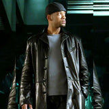 Will Smith I, Robot Black Pure Leather Long Coat