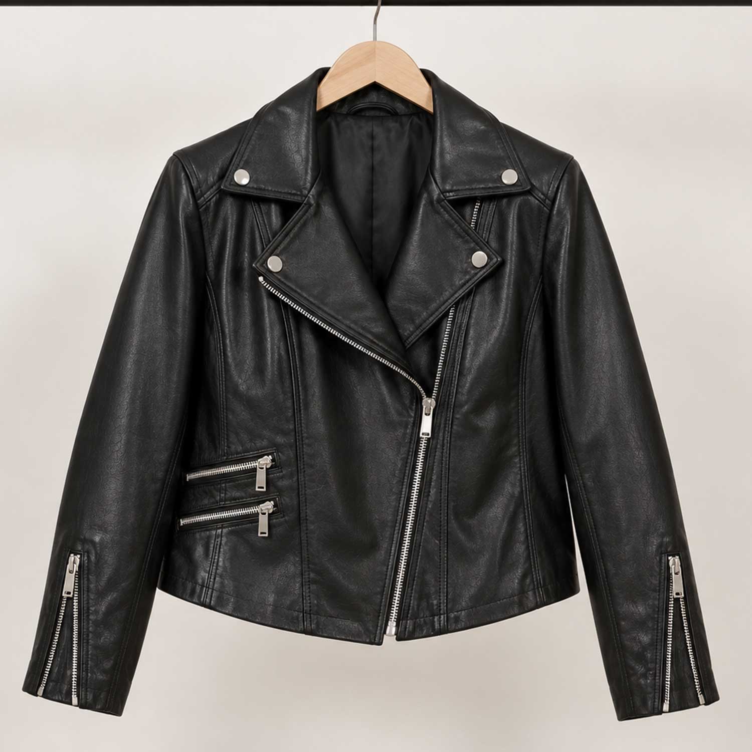 leather biker jacket, sheepskin jacket, black leather coat, womens moto jacket, motorcycle jacket, genuine leather, asymmetric zipper, cropped biker coat, leather moto coat, biker style jacket, womens outerwear, black biker jacket, classic moto jacket