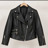 leather biker jacket, sheepskin jacket, black leather coat, womens moto jacket, motorcycle jacket, genuine leather, asymmetric zipper, cropped biker coat, leather moto coat, biker style jacket, womens outerwear, black biker jacket, classic moto jacket