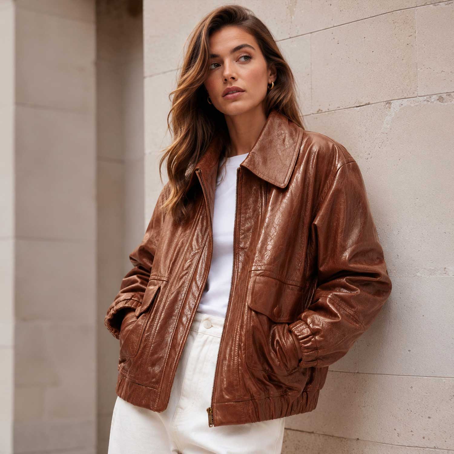 womens-oversized-cognac-leather-bomber-jacket.jpg
premium-cognac-leather-bomber-jacket.jpg
luxury-womens-genuine-leather-bomber-jacket.jpg
leather-bomber-jacket-front-details.jpg
leather-bomber-jacket-pocket-details.jpg
premium-nappa-leather-texture.jpg
leather-bomber-jacket-collar-details.jpg
leather-bomber-jacket-zipper-details.jpg
leather-bomber-jacket-elastic-hem.jpg
leather-bomber-jacket-sleeve-details.jpg
smooth-nappa-leather-finish.jpg
luxury-leather-bomber-jacket-editorial.jpg