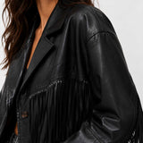 Women's Black Full Grain Leather Fringe Jacket
Luxury Women's Leather Fringe Jacket
Handmade Black Leather Fringe Jacket
Premium Full Grain Leather Fringe Jacket
Women's Oversized Leather Fringe Jacket
Western Style Leather Fringe Jacket
Boho Leather Fringe Jacket for Women
Black Leather Fringe Blazer
Leather Fringe Jacket Close Up
Premium Leather Fringe Detail
Leather Fringe Shoulder Detail
Full Grain Leather Texture