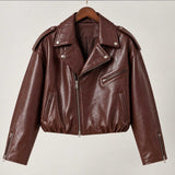 burgundy jacket
leather biker
sheepskin jacket
womens leather
bubble hem jacket
burgundy leather
biker jacket
genuine leather
womens biker
leather outerwear
moto jacket