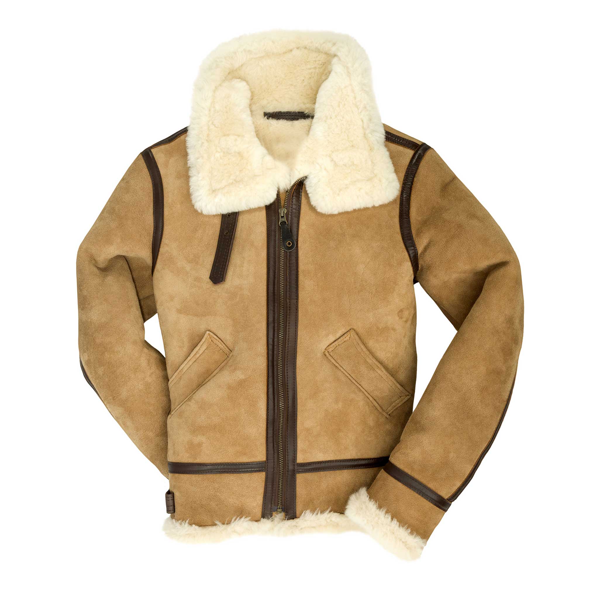 shearling bomber