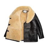 Shearling leather coat