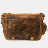Ravendell Carryall Brown Leather Satchel for Men