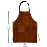 SaltCo ForgeCraft Premium Leather Work & Chef Apron